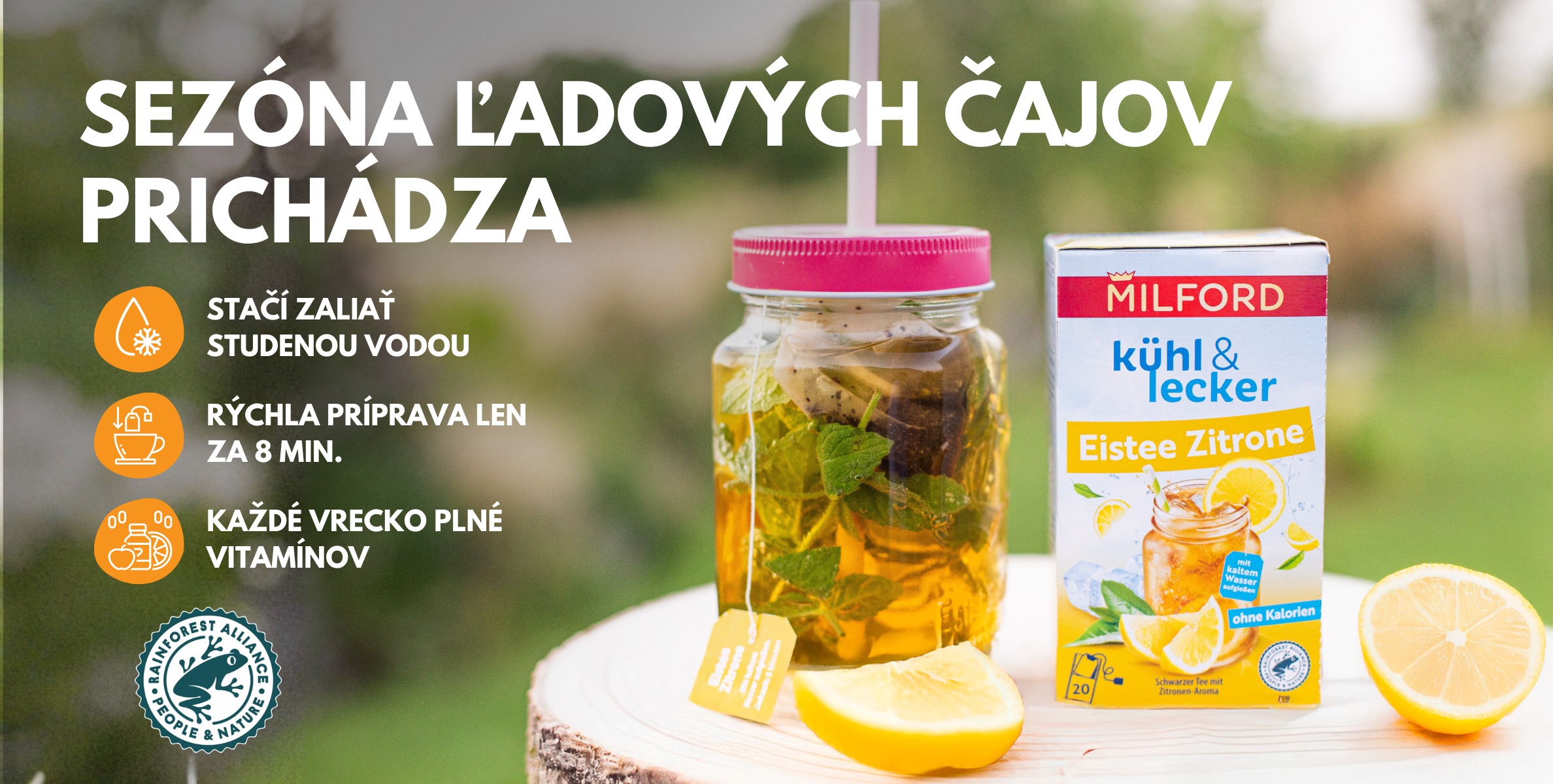 Ľadové čaje Milford